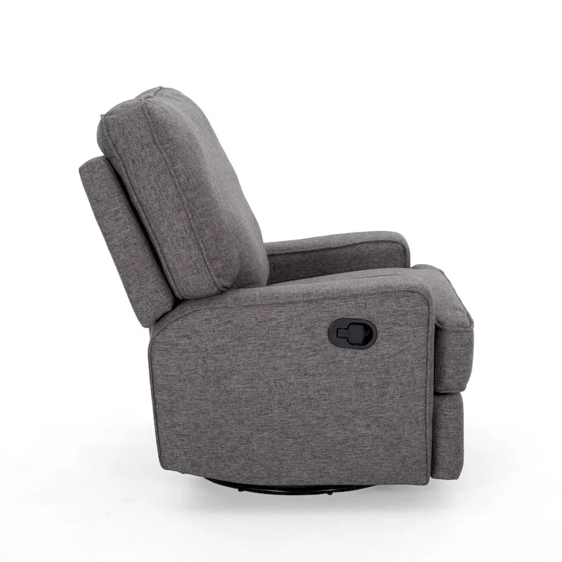 Crockett Traditional Glider Recliner with Swivel by Christopher Knight Home