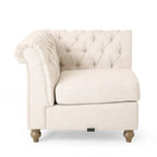 Divano componibile Castalia Chesterfield a 7 posti di Christopher Knight Home - 114.00 L x 70.00 P x 31.50 A