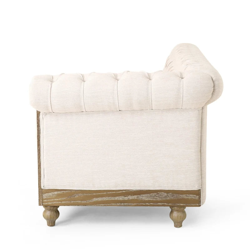 Divano componibile Castalia Chesterfield a 7 posti di Christopher Knight Home - 114.00 L x 70.00 P x 31.50 A