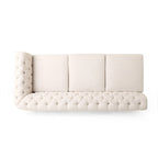 Divano componibile Castalia Chesterfield a 7 posti di Christopher Knight Home - 114.00 L x 70.00 P x 31.50 A