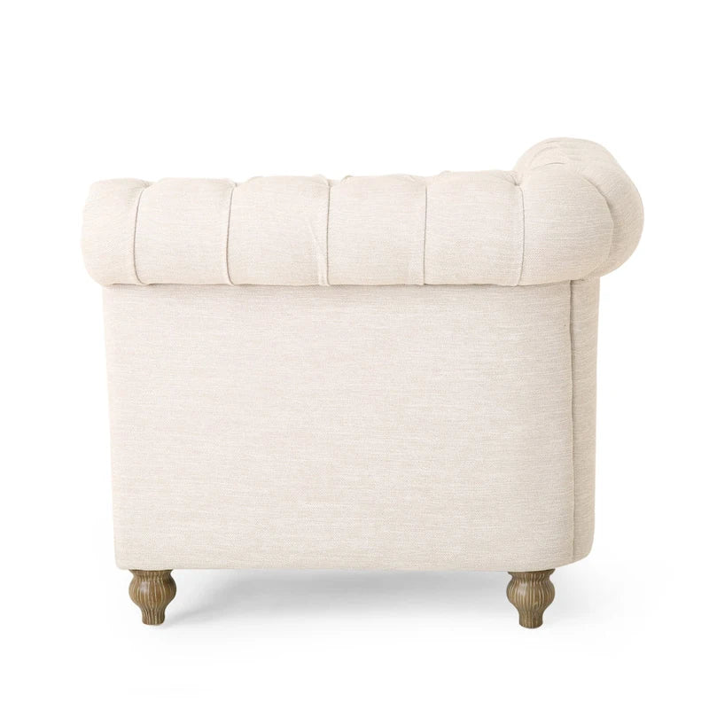 Divano componibile Castalia Chesterfield a 7 posti di Christopher Knight Home - 114.00 L x 70.00 P x 31.50 A