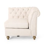 Divano componibile Castalia Chesterfield a 7 posti di Christopher Knight Home - 114.00 L x 70.00 P x 31.50 A