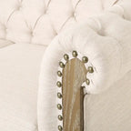 Divano componibile Castalia Chesterfield a 7 posti di Christopher Knight Home - 114.00 L x 70.00 P x 31.50 A