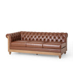 Divano componibile Castalia Chesterfield a 7 posti di Christopher Knight Home - 114.00 L x 70.00 P x 31.50 A