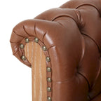 Divano componibile Castalia Chesterfield a 7 posti di Christopher Knight Home - 114.00 L x 70.00 P x 31.50 A