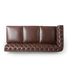 Divano componibile Castalia Chesterfield a 7 posti di Christopher Knight Home - 114.00 L x 70.00 P x 31.50 A