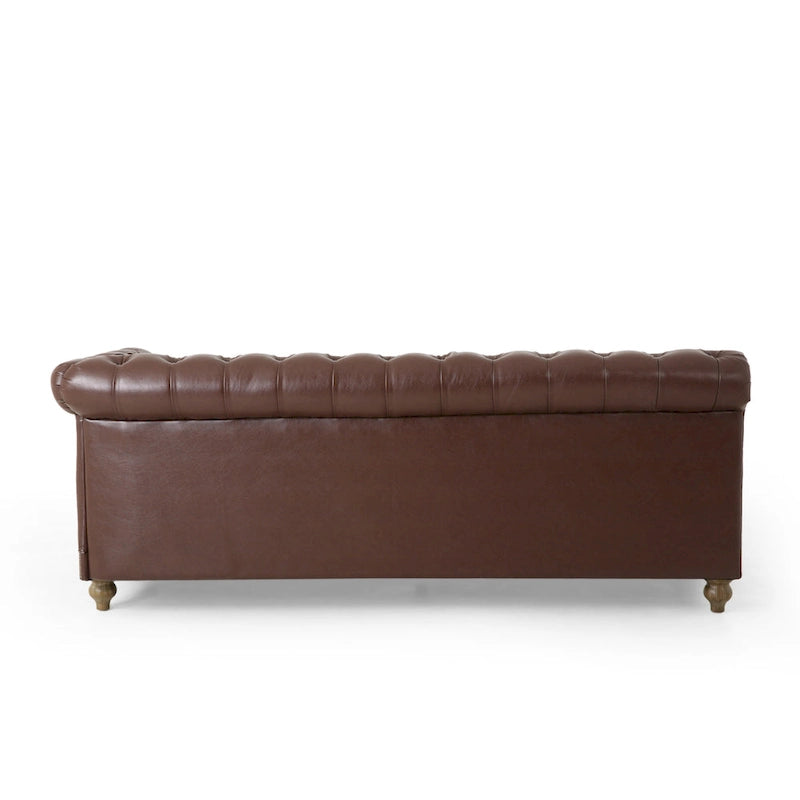 Divano componibile Castalia Chesterfield a 7 posti di Christopher Knight Home - 114.00 L x 70.00 P x 31.50 A