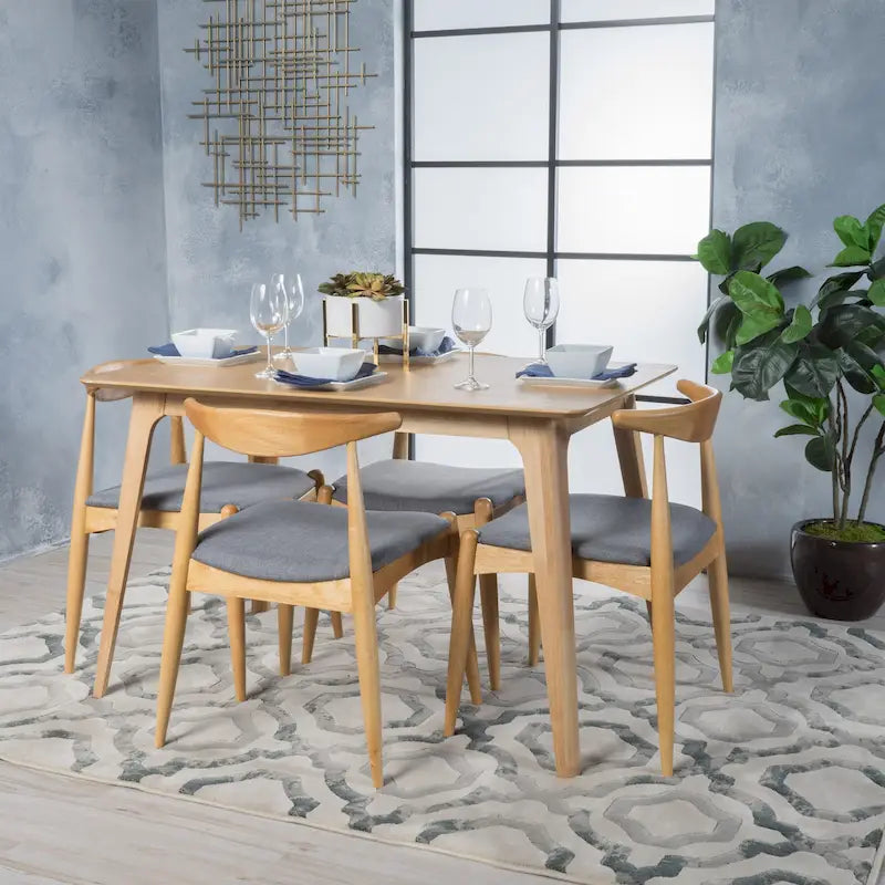 Set da pranzo di 5 pezzi Mid-century Francie di Christopher Knight Home