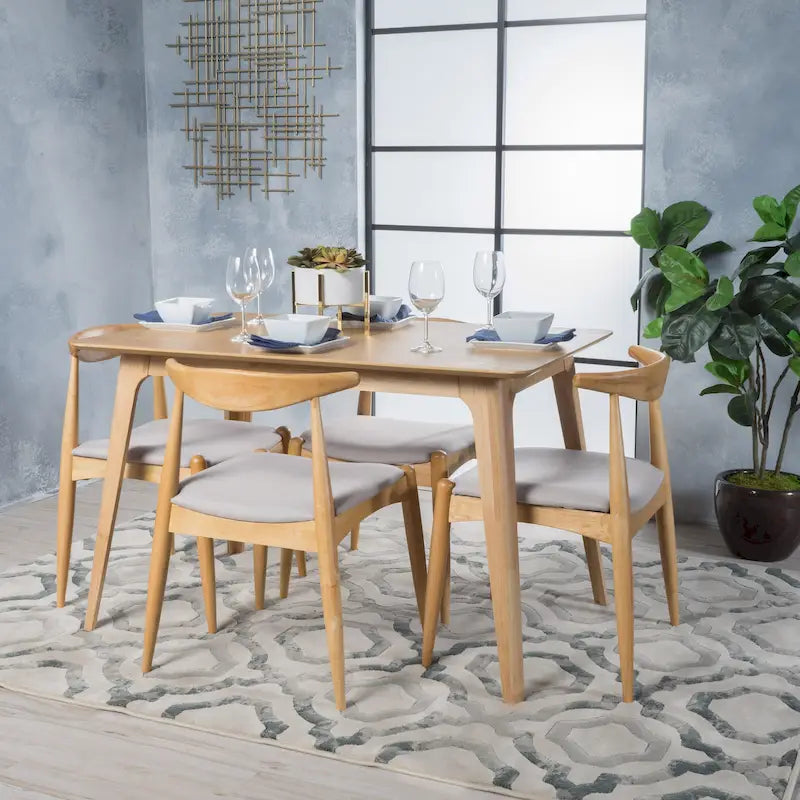 Set da pranzo di 5 pezzi Mid-century Francie di Christopher Knight Home