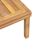 Louver Outdoor Acacia Wood Outdoor 4pc Chat Set with Cushions by Christopher Knight Home