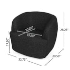 Mokena Textured Boucle Upholstered Swivel Club Chair by Christopher Knight Home