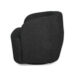 Mokena Textured Boucle Upholstered Swivel Club Chair by Christopher Knight Home