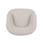 Mokena Textured Boucle Upholstered Swivel Club Chair by Christopher Knight Home