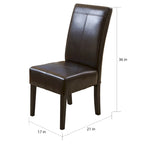 Pertica Upholstered T-Stitch Dining Chairs (Set of 6) by Christopher Knight Home