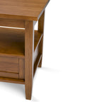 WYNDENHALL Norfolk SOLID WOOD 20 inch Wide Rectangle Transitional End Side Table - 20 inch Wide