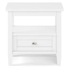 WYNDENHALL Norfolk SOLID WOOD 20 inch Wide Rectangle Transitional End Side Table - 20 inch Wide