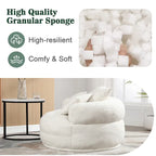 Boucle Upholstered Tufted Barrel Accent Living Room Chair With Toss Pillows