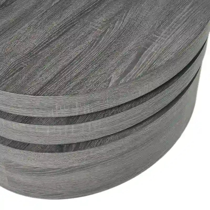 Carson Oval Mod Rotating Wood Coffee Table by Christopher Knight Home