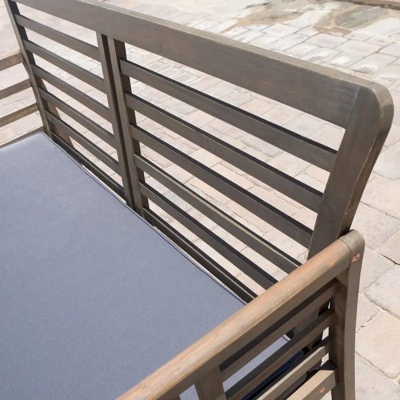 Caydon 4-piece Acacia Wood Patio Chat Set by Christopher Knight Home