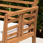 Caydon 4-piece Acacia Wood Patio Chat Set by Christopher Knight Home