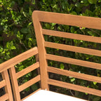 Caydon 4-piece Acacia Wood Patio Chat Set by Christopher Knight Home