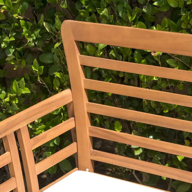 Caydon 4-piece Acacia Wood Patio Chat Set by Christopher Knight Home