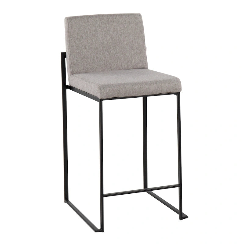 Silver Orchid Forrest High Back Counter Stool - Set of 2