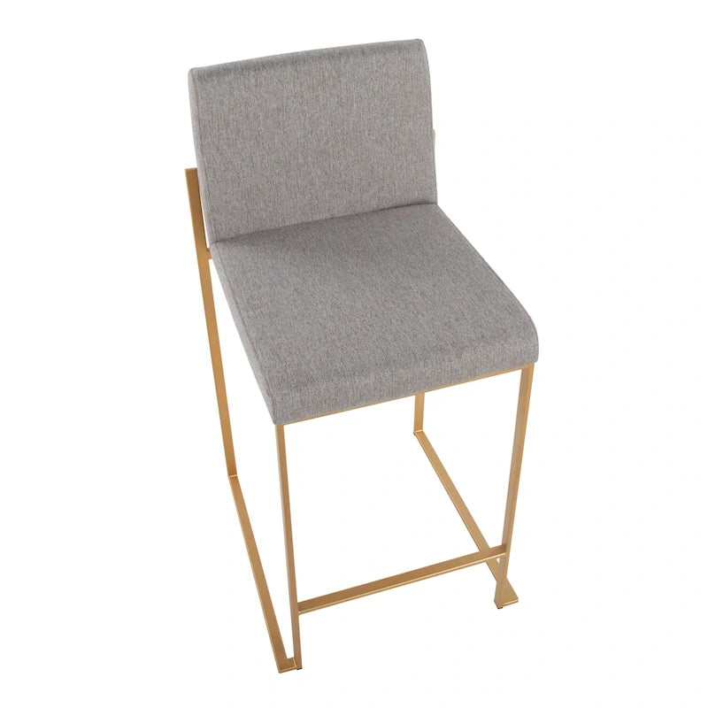 Silver Orchid Forrest High Back Counter Stool - Set of 2