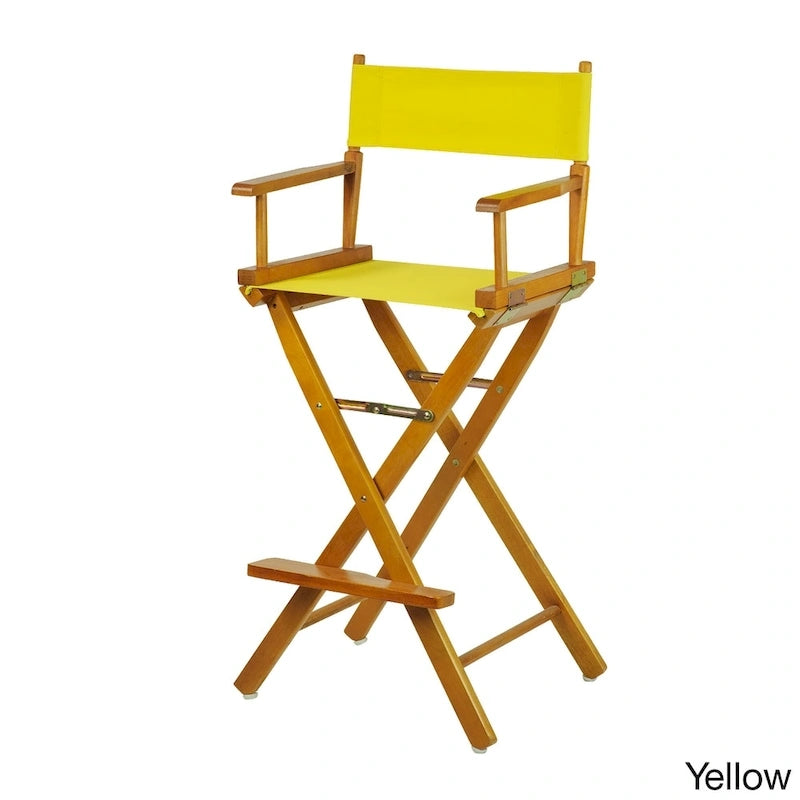 Honey Oak Frame 30-inch Director's Chair