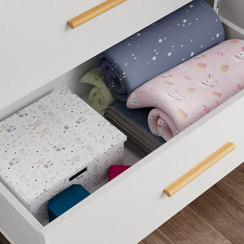 63 Wide Large Freestanding Armoire Wardrobe Cabinet with Drawers