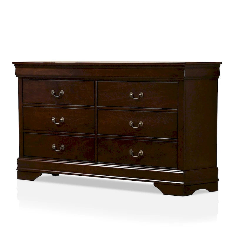 Lavina Transitional 2-piece 8-Drawer Solid Wood Dresser and Mirror Set by