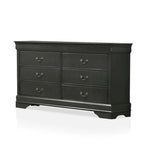 Lavina Transitional 2-piece 8-Drawer Solid Wood Dresser and Mirror Set by