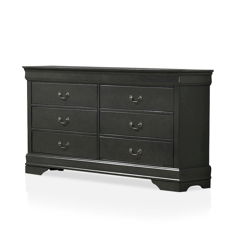 Lavina Transitional 2-piece 8-Drawer Solid Wood Dresser and Mirror Set by
