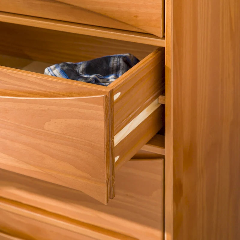 Middlebrook Designs Mid-Century 5-Drawer Solid Wood Dresser