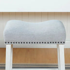 The Gray Barn Barish Backless Saddle Seat Counter Stools (Set of 2)