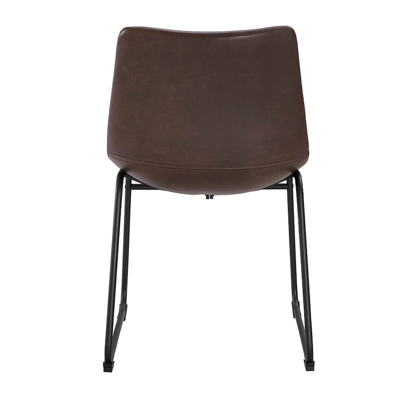 Middlebrook Prusiner Faux Leather Dining Chair (Set of 2)