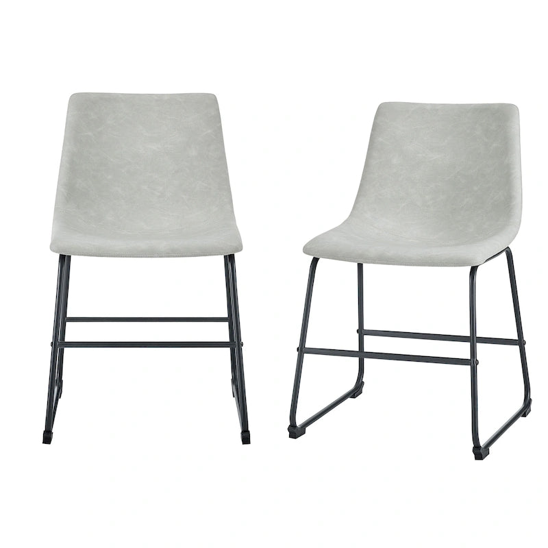 Middlebrook Prusiner Faux Leather Dining Chair (Set of 2)