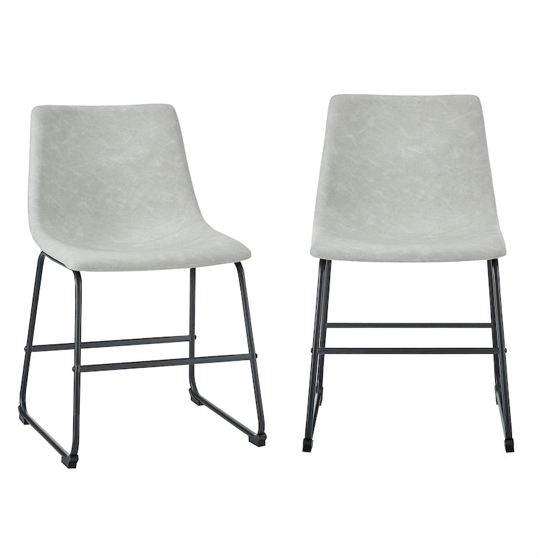 Middlebrook Prusiner Faux Leather Dining Chair (Set of 2)