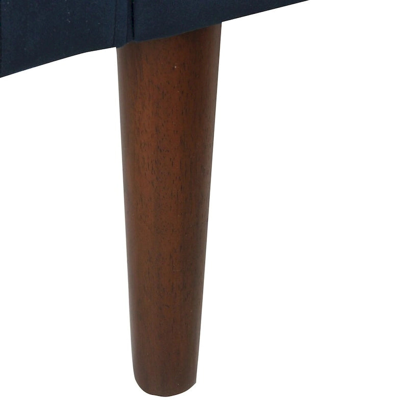 Carson Carrington Hamn Velvet Storage Bench - Dark Navy