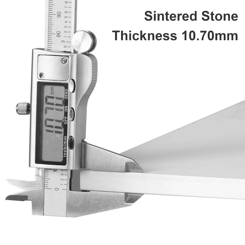 Modern Coffee Tables Round 2 Tier Sintered Stone Tabletop - 31.5 W x 18.7 H