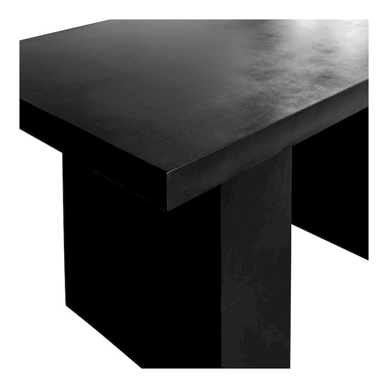 Aurelle Home Modern Concrete Outdoor Rectangular Dining Table