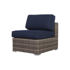 LSI Outdoor 10 piece Sunbrella Navyblue Sofa Set With Cushions