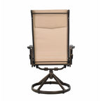 Set di 2 sedie da pranzo girevoli a dondolo Westin Sling Patio - Bronzo/Marrone chiaro