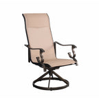 Set di 2 sedie da pranzo girevoli a dondolo Westin Sling Patio - Bronzo/Marrone chiaro