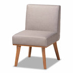 Odessa Grey Fabric and Walnut Finished Wood 5-PC Dining Nook Set