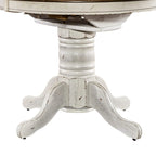 Carolina Crossing Antique Honey White Pedestal Table Set