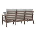 Signature Design by Ashley Emmeline Outdoor Poly All Weather Sofa with Cushion - 80W x 34D x 34H