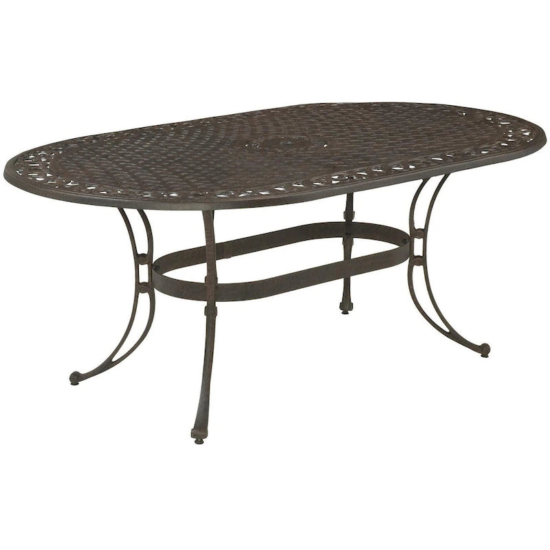 Sanibel 72 Oval Cast Aluminum Outdoor Dining Table by Homestyles