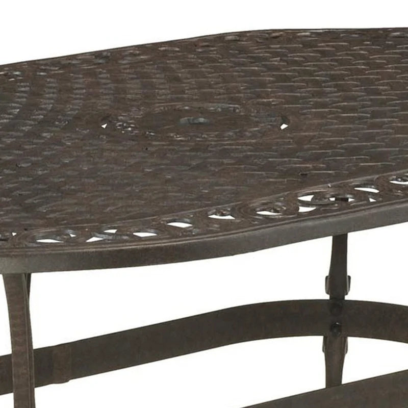 Sanibel 72 Oval Cast Aluminum Outdoor Dining Table by Homestyles