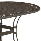 Sanibel 72 Oval Cast Aluminum Outdoor Dining Table by Homestyles